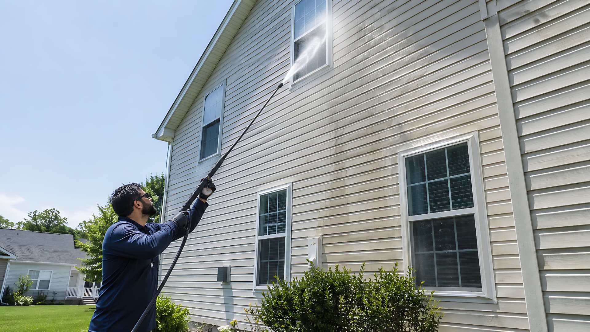 Pressure washing