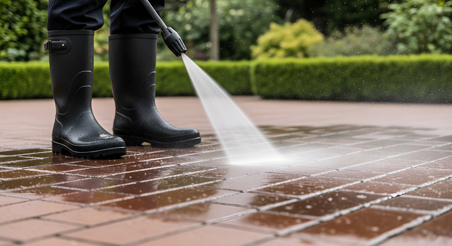 Pressure washing project